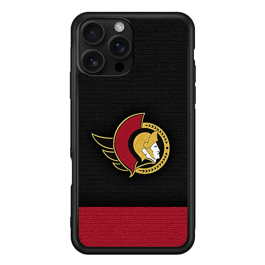 Ottawa Senators Pattern iPhone 16 Pro Case | Durable Protective Case for iPhone 16 Pro