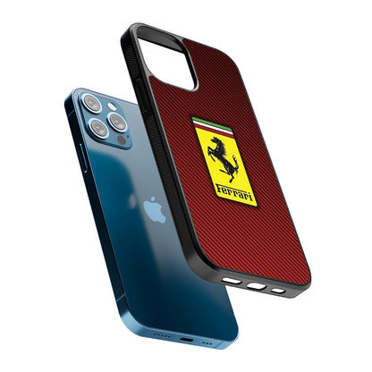 Ferrari Bloodshot Fiber 2D Rubber Phone Case | Slim Protective Phone Case