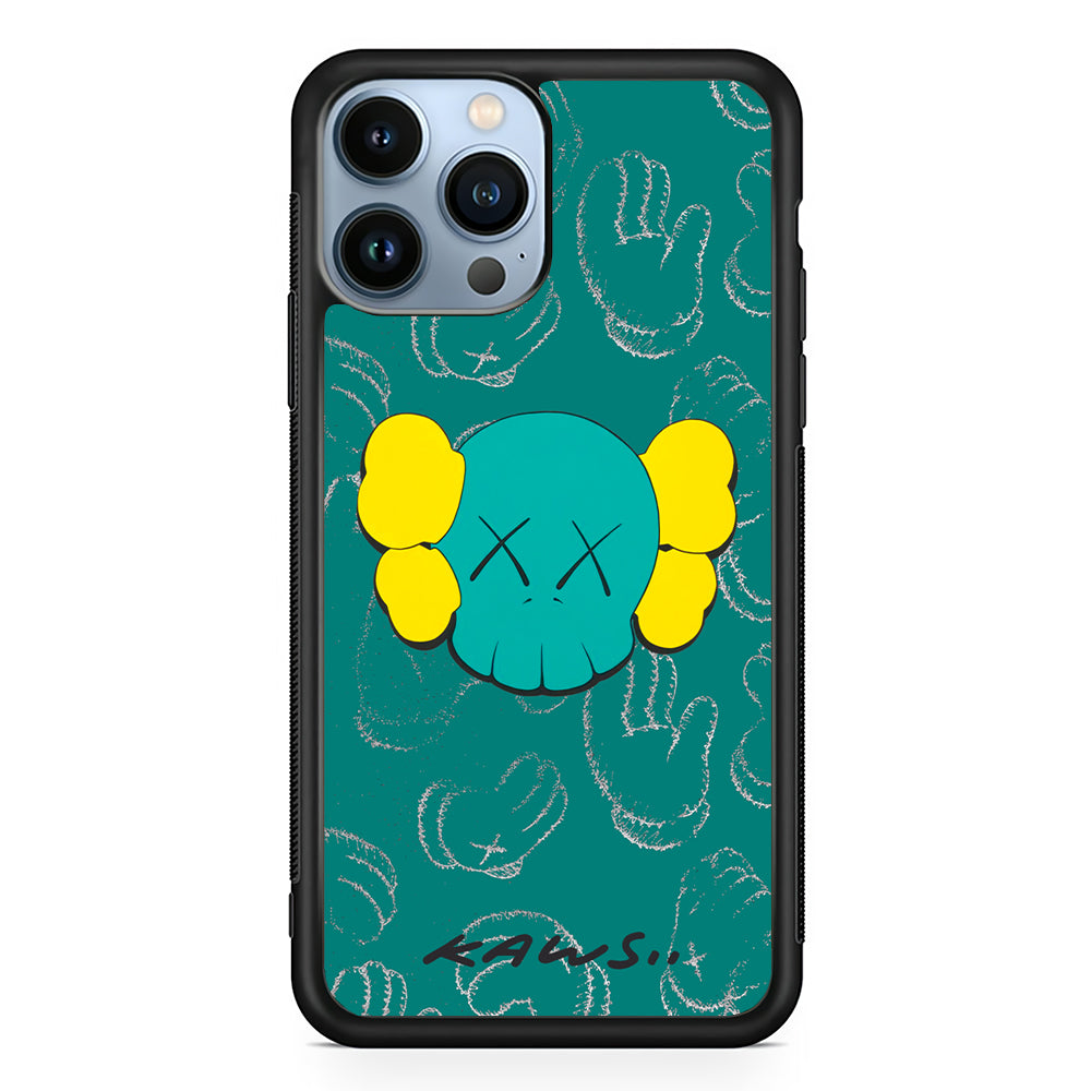 Kaws Face Tosca Touch 2D Rubber Phone Case | Durable Phone Case
