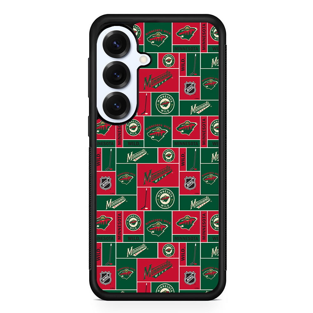 Minnesota Wild Pattern Samsung Galaxy S25 Plus Case | Slim Rubber Cover for Samsung Galaxy S25 Plus