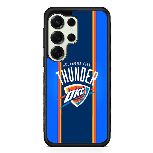Oklahoma City Thunder Logo Samsung Galaxy S25 Ultra Case | Durable Rubber Case for Samsung Galaxy S25 Ultra