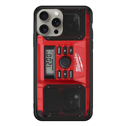 Milwaukee Tool Radio iPhone 15 Pro Case | Slim Rubber Case for iPhone 15 Pro