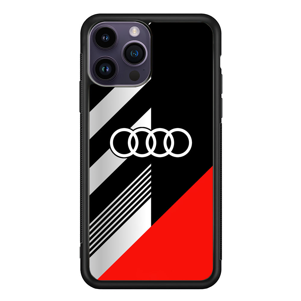Audi F1 Sport Logo iPhone 14 Pro Max Case | Slim Rubber Case for iPhone 14 Pro Max