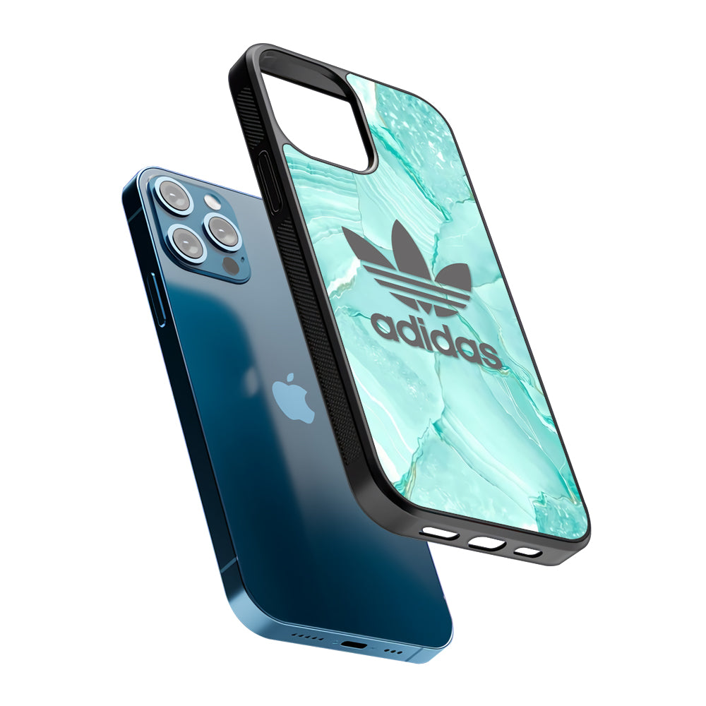Adidas Light Marble Green 2D Rubber Phone Case | Slim Protective Phone Case