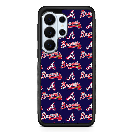 Atlanta Braves Pattern Samsung Galaxy S26 Ultra Case | Protective Phone Cover