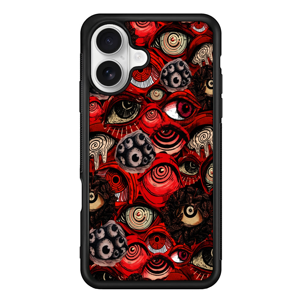 Deadly Eyes Demon iPhone 16 Plus Case | Durable Protective Rubber Cover