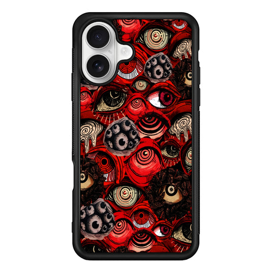 Deadly Eyes Demon iPhone 16 Plus Case | Durable Protective Rubber Cover