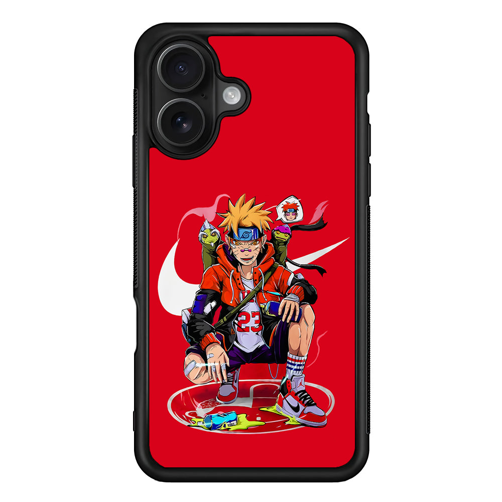 Nike Naruto Uzumaki Hypebeast iPhone 16 Case - Oxvistore