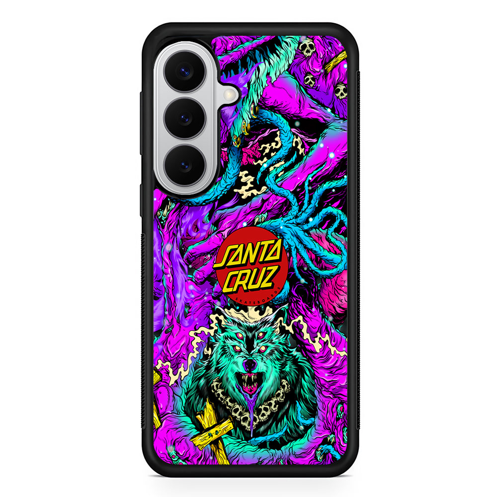 Santa Cruz Skateboard Wolf Samsung Galaxy S26 Case | Slim Rubber Case for Samsung Galaxy S26