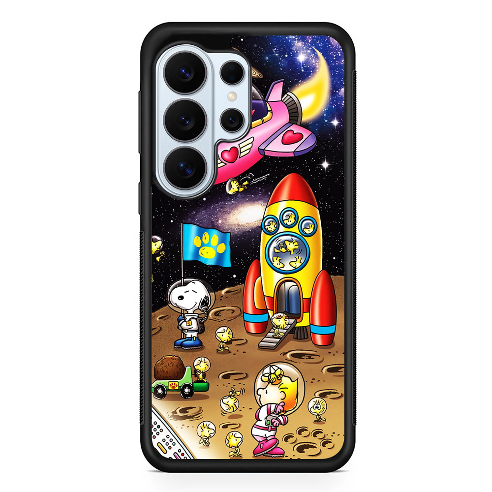 Peanuts Snoopy Space Travel Samsung Galaxy S26 Ultra Case | Protective Phone Cover