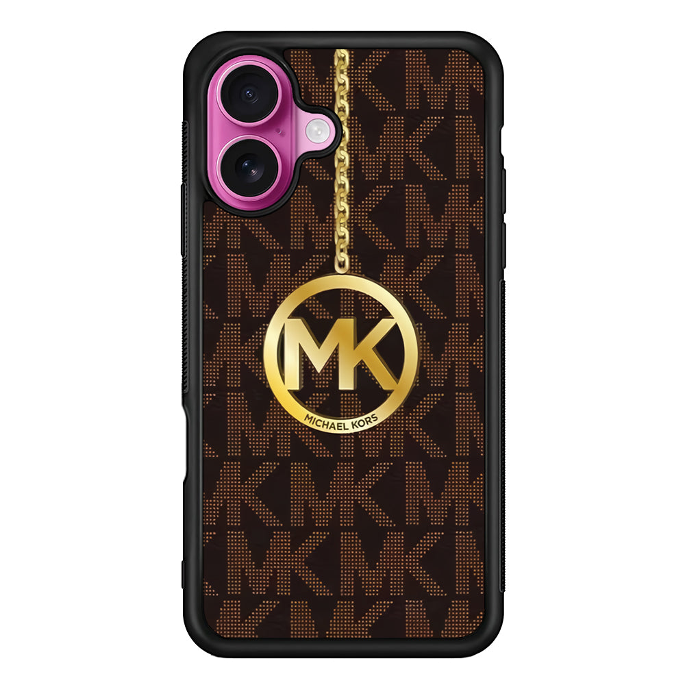 Michael Kors Brown Pattern iPhone 17 Case | Slim Rubber Case for iPhone 17