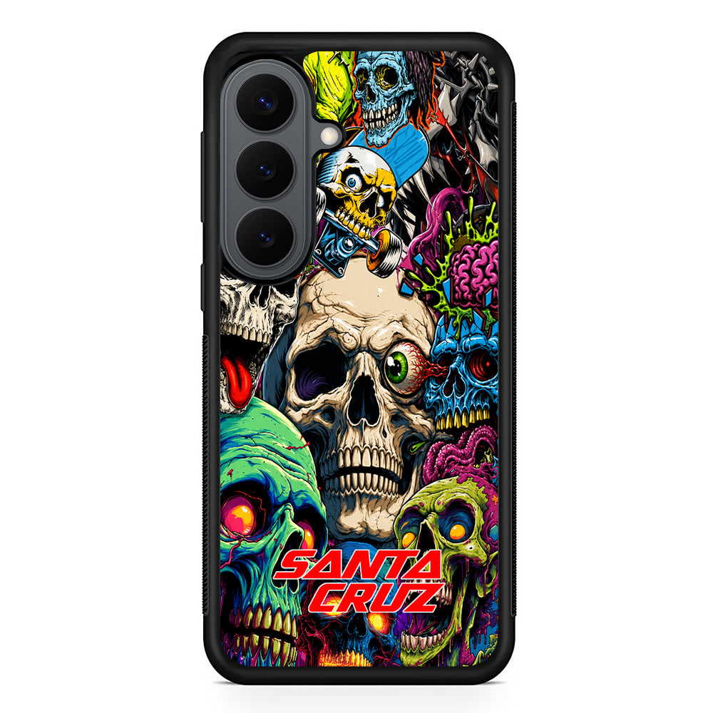 Santa Cruz Skateboard Skull Samsung Galaxy S26 Plus Case | Slim Rubber Case for Samsung Galaxy S26 Plus