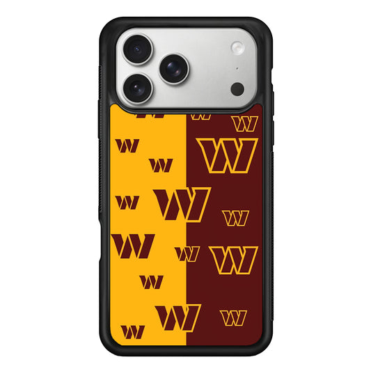 Washington Commanders Logo Pattern iPhone 17 Pro Case | Slim Rubber Case for iPhone 17 Pro