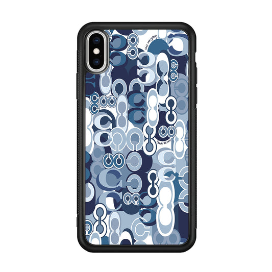 Coach Blue iPhone Xs Max Case | Slim Rubber Case for iPhone Xs Max