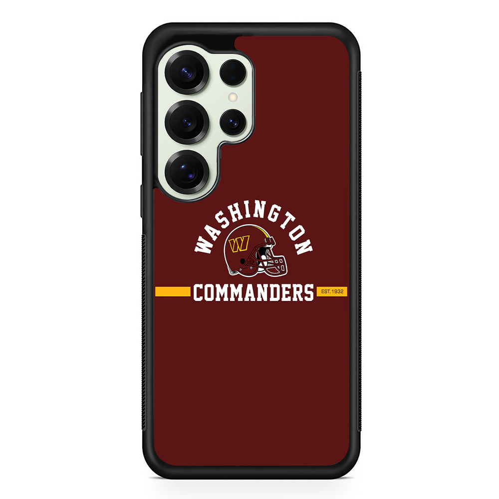 Washington Commanders Helmet Samsung Galaxy S25 Ultra Case | Durable Rubber Case for Samsung Galaxy S25 Ultra