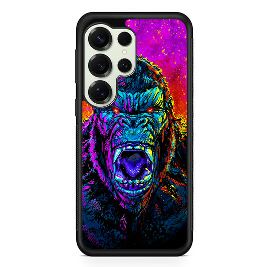 King Kong Godzilla Colorful Samsung Galaxy S25 Ultra Case | Durable Rubber Case for Samsung Galaxy S25 Ultra