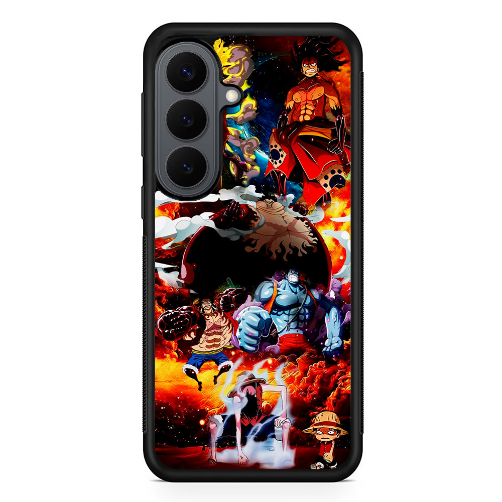 One Piece Luffy Transformation Samsung Galaxy S26 Plus Case | Slim Rubber Case for Samsung Galaxy S26 Plus