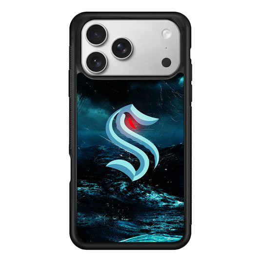 Seattle Kraken Storm iPhone 17 Pro Case | Slim Rubber Case for iPhone 17 Pro