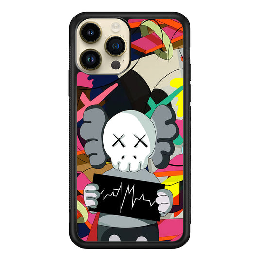 Kaws Signature to The World iPhone 14 Pro Case | Slim Rubber Case for iPhone 14 Pro