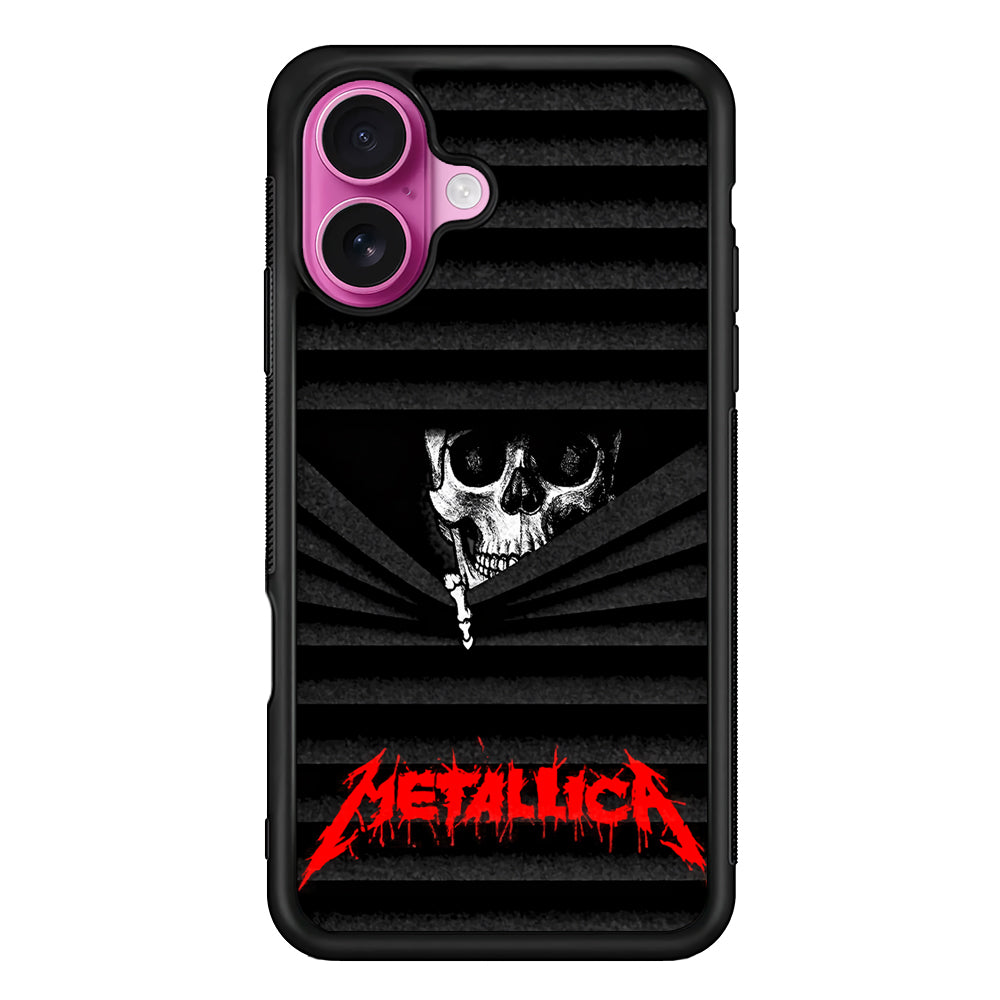Metallica Art Skull Face iPhone 17 Case | Slim Protective Rubber Phone Cover