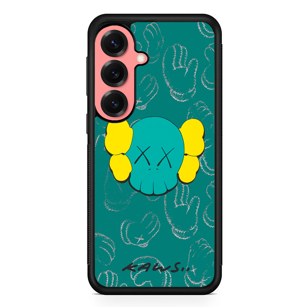 Kaws Face Tosca Touch Samsung Galaxy S25 Case | Slim Rubber Case for Samsung Galaxy S25