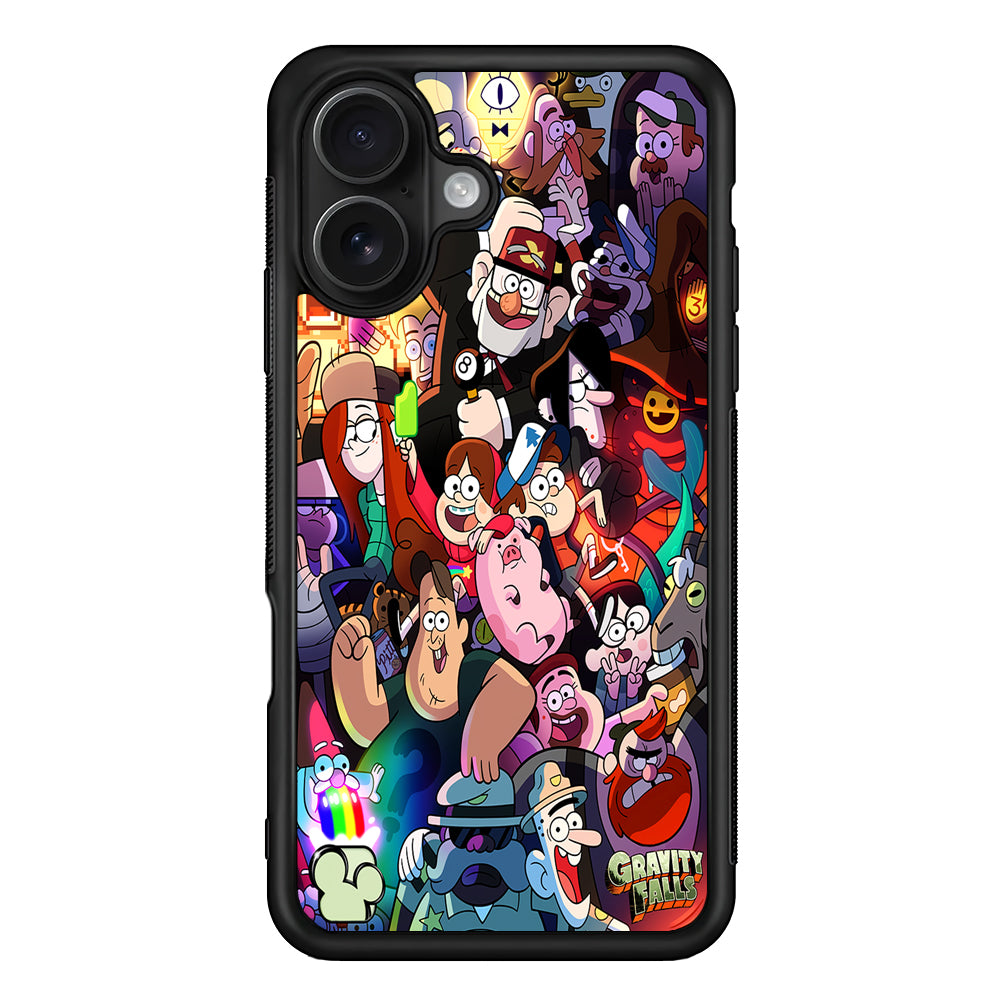 Gravity Falls All Character iPhone 16 Case - Oxvistore