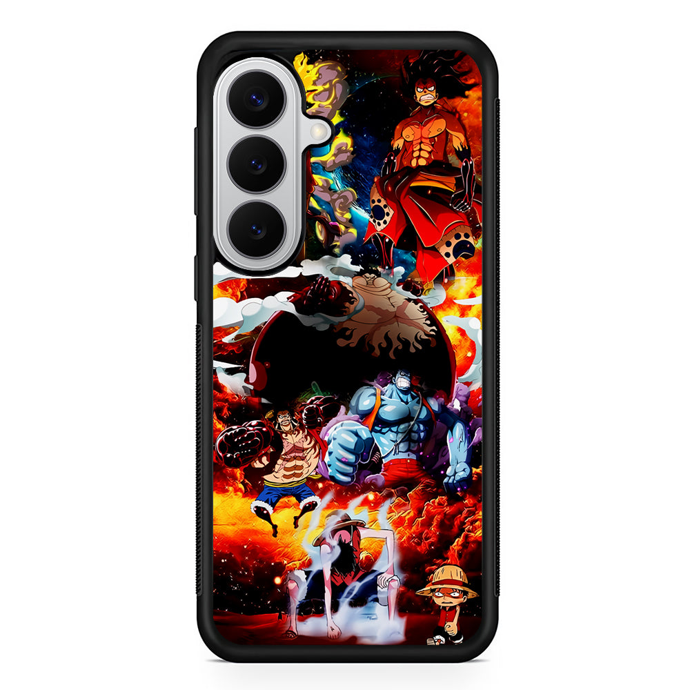 One Piece Luffy Transformation Samsung Galaxy S26 Case | Protective Rubber Cover