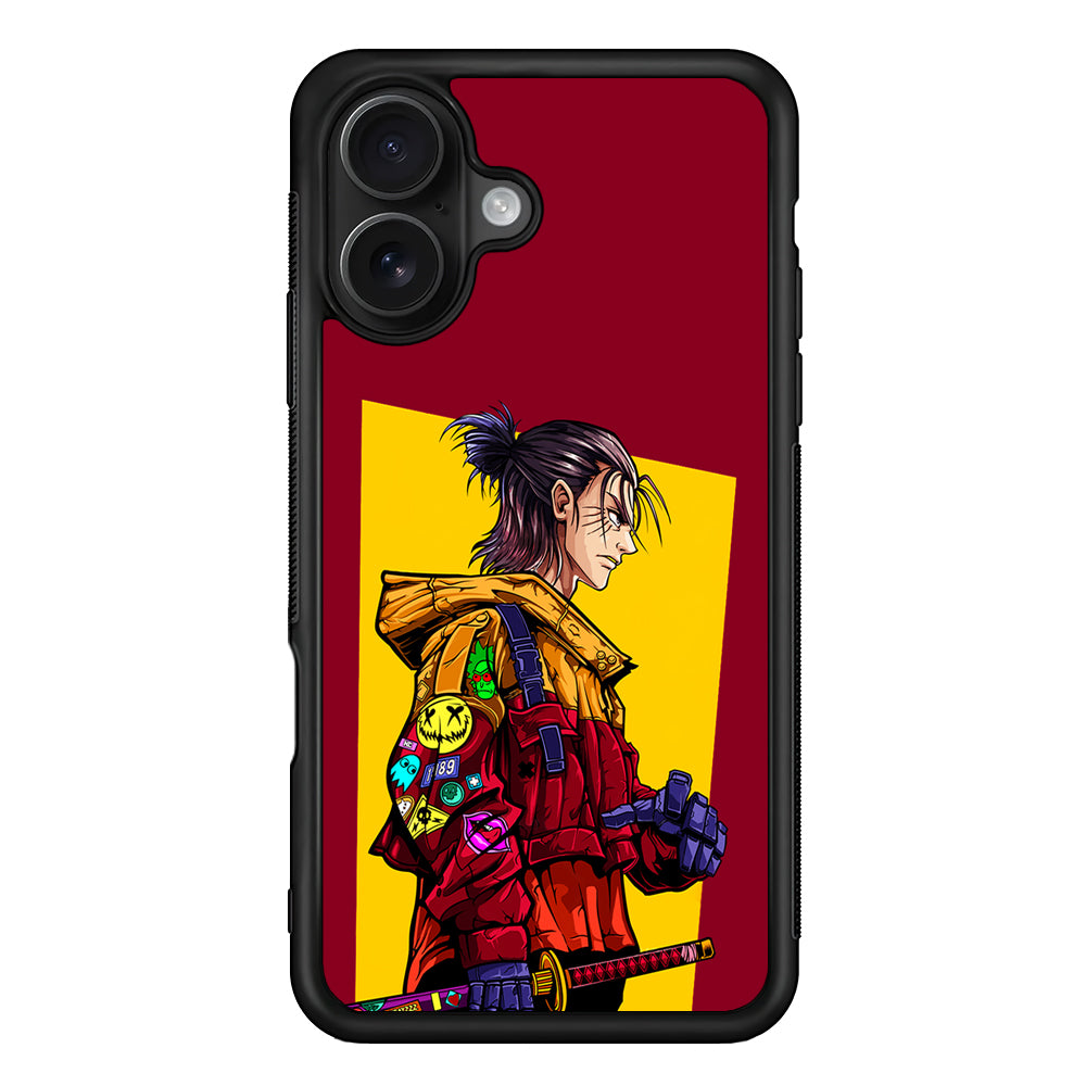 Eren Yeager Hype Samurai iPhone 16 Case - Oxvistore
