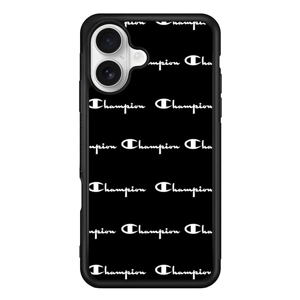 Champion Bland And White iPhone 16 Plus Case | Slim Rubber Case for iPhone 16 Plus