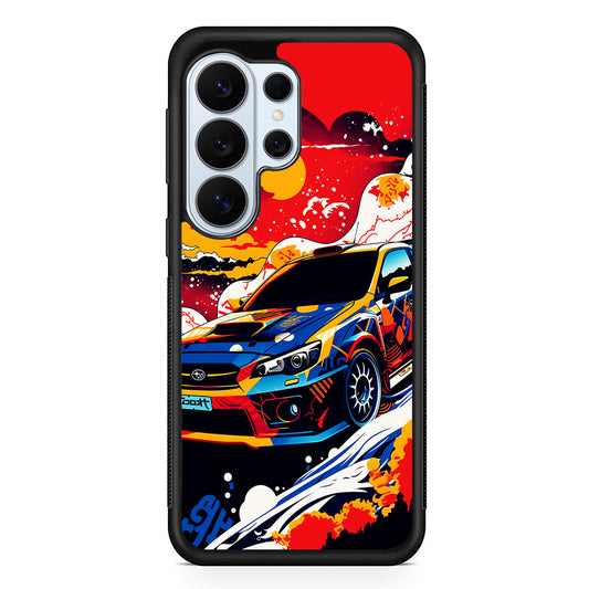 Japanese Retro Car Sunset Samsung Galaxy S26 Ultra Case | Protective Phone Cover