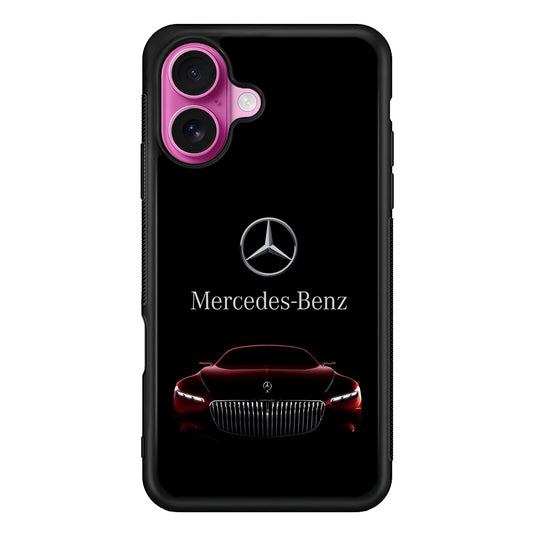 Mercedes-Benz Red Dark Aesthetic iPhone 17 Case | Slim Rubber Case for iPhone 17