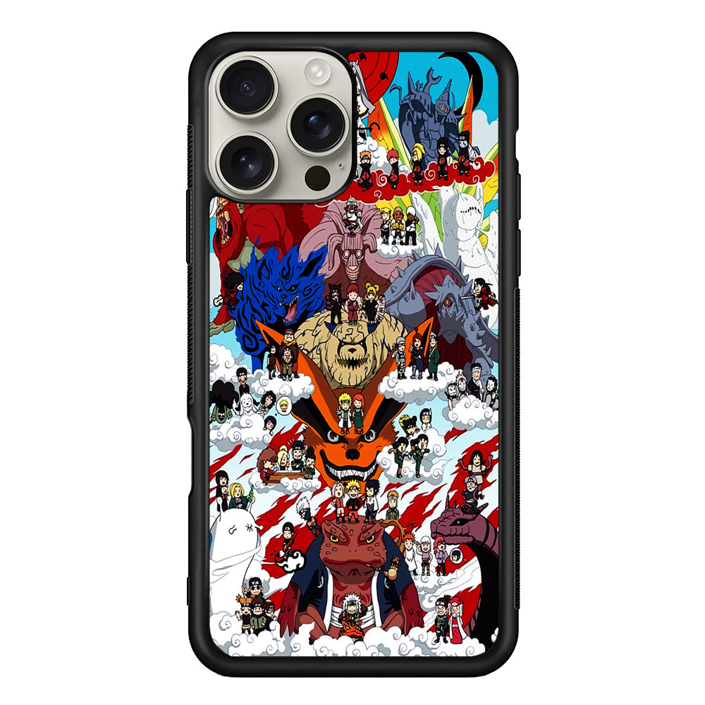 Naruto Chibi All Character iPhone 16 Pro Max Case | Stylish Protective Case for iPhone 16 Pro Max