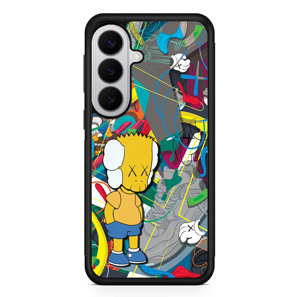 Kaws Doodle Bart Cover Samsung Galaxy S26 Case | Slim Rubber Case for Samsung Galaxy S26