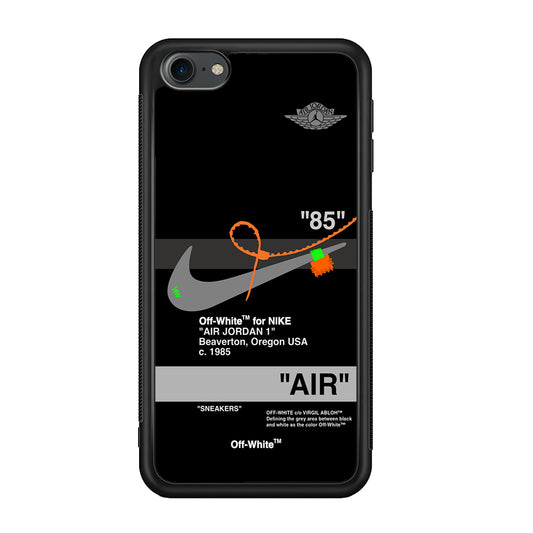 Off White x Nike Air Jordan Black iPod Touch 6 Case | Slim Rubber Case for iPod Touch 6