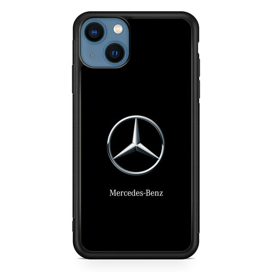 Mercedes-Benz Metallic Silver iPhone 13 Case | Slim Rubber Case for iPhone 13