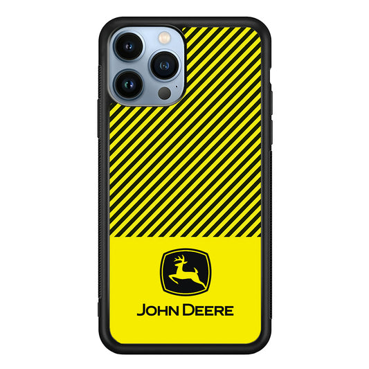 John Deere Black Patern iPhone 13 Pro Max Case | Slim Rubber Case for iPhone 13 Pro Max