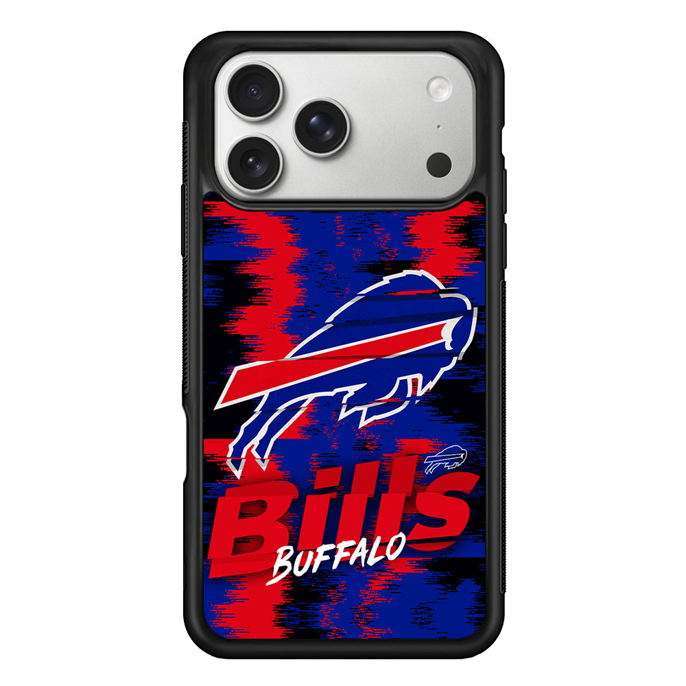 Buffalo Bills Abstract Color iPhone 17 Pro Case | Slim Rubber Case for iPhone 17 Pro