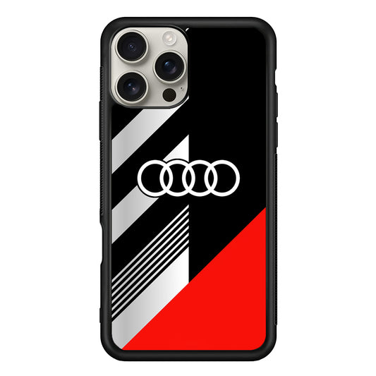 Audi F1 Sport Logo iPhone 16 Pro Max Case | Slim Rubber Case for iPhone 16 Pro Max