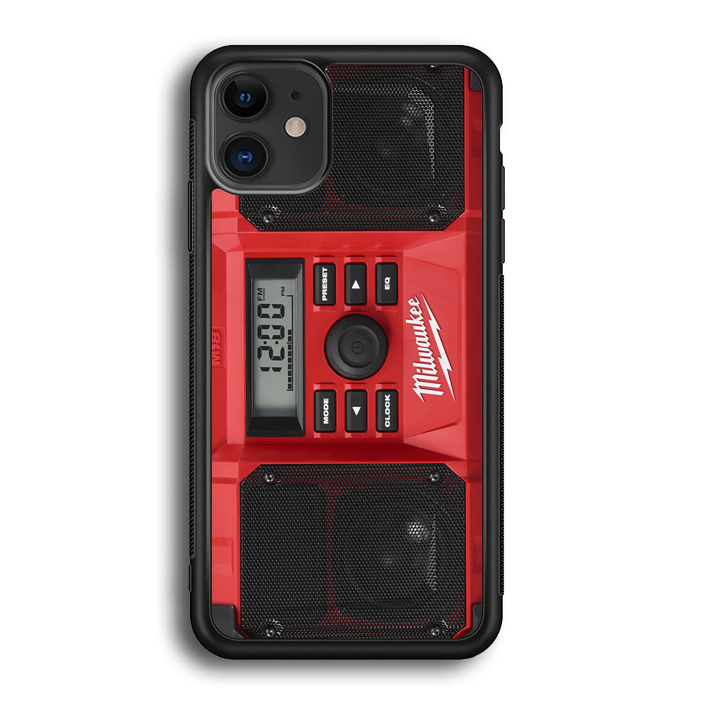 Milwaukee Tool Radio iPhone 12 Case | Slim Rubber Case for iPhone 12