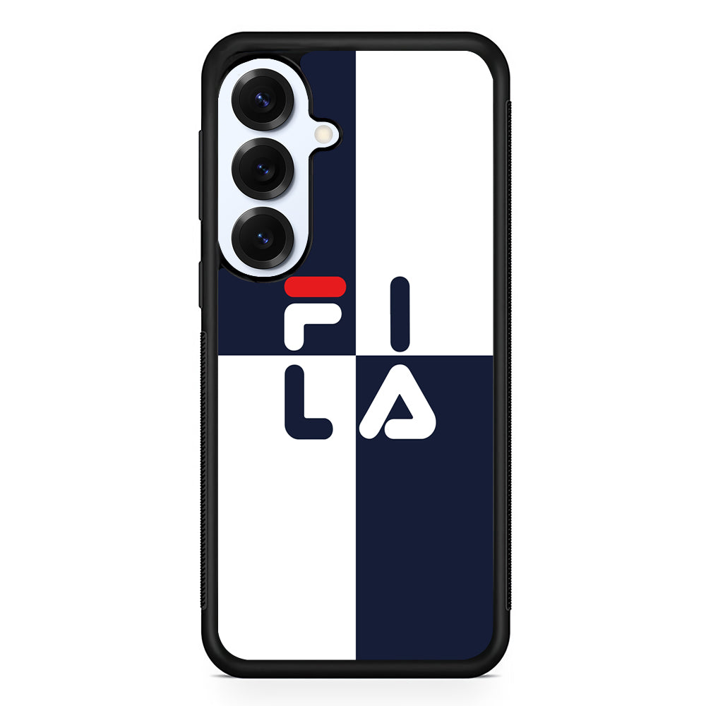 Fila Box Word Samsung Galaxy S25 Plus Case | Slim Rubber Case for Samsung Galaxy S25 Plus