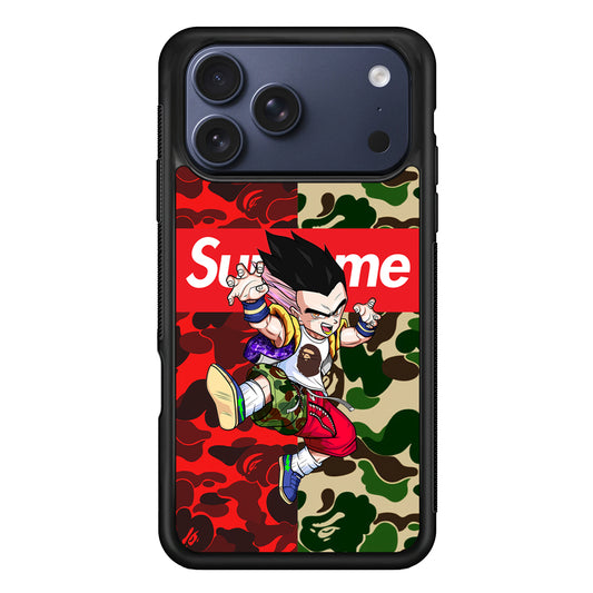 Bape Dragon Ball Supreme Camo iPhone 17 Pro Max Case | Slim Rubber Case for iPhone 17 Pro Max