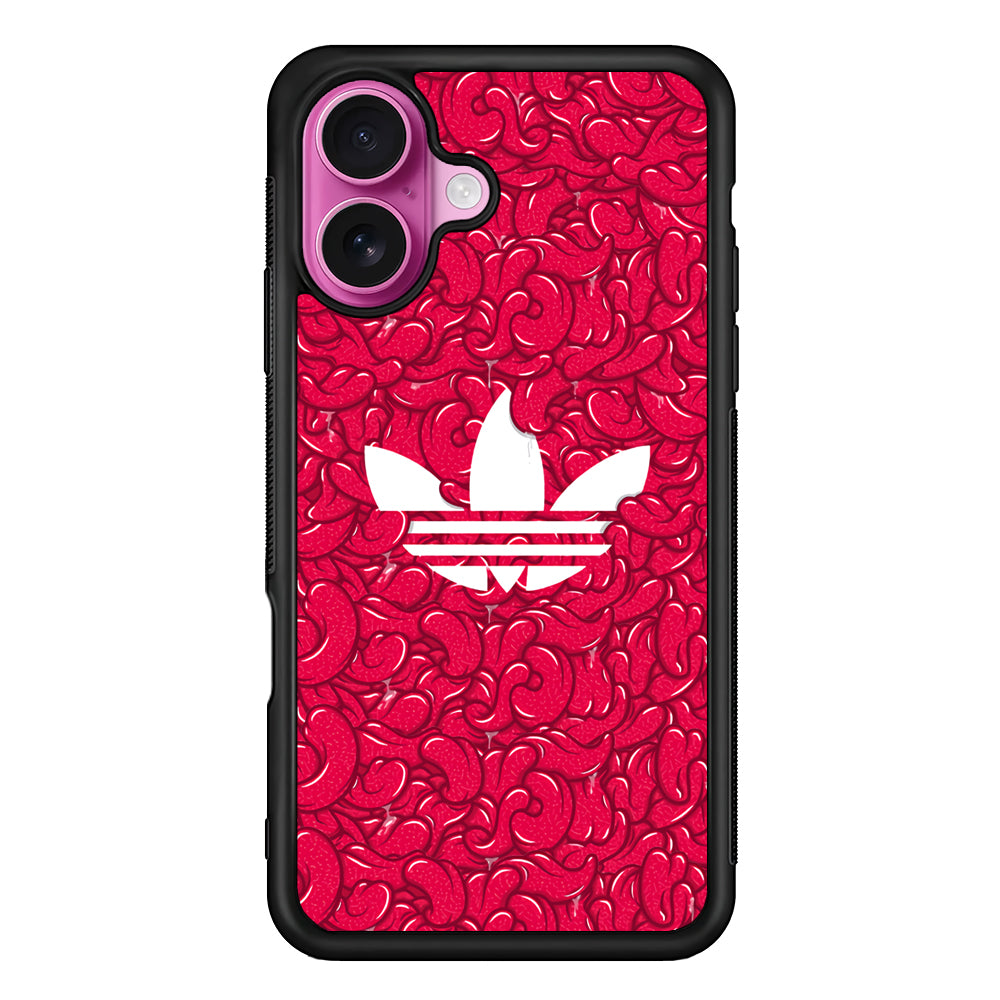 Adidas Red Tongue iPhone 17 Case - Slim Rubber Case for iPhone 17