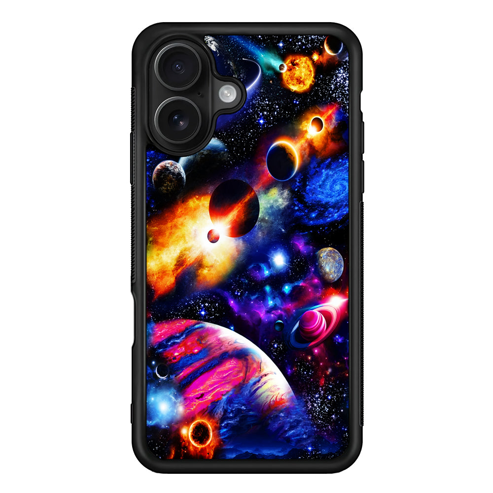 Beautiful Space Galaxy Planets iPhone 16 Case - Oxvistore