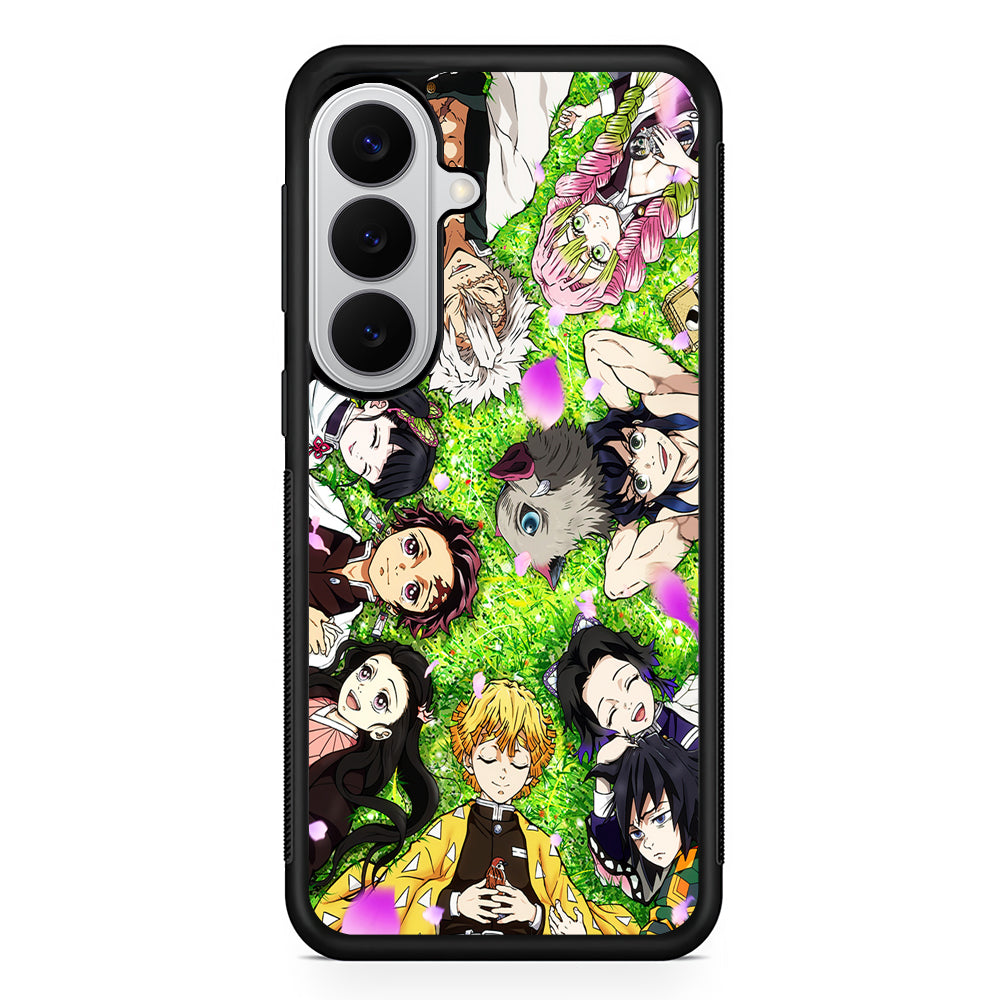 Demon Slayer All Characters Samsung Galaxy S26 Case | Protective Rubber Cover