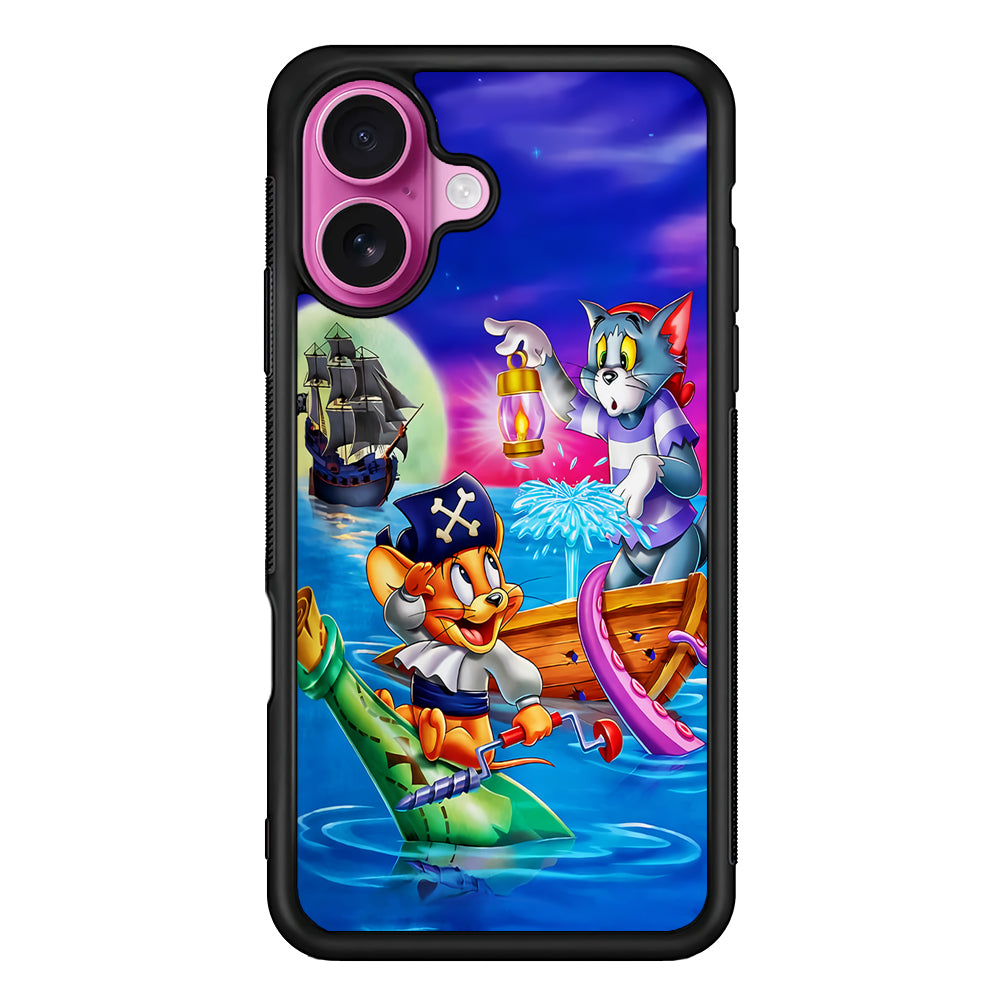 Tom and Jerry Pirates iPhone 17 Case | Slim Protective Rubber Phone Cover