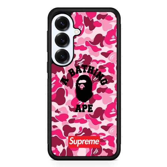 A Bathing Ape Supreme Bape Camo Samsung Galaxy S25 Plus Case | Slim Rubber Case for Samsung Galaxy S25 Plus