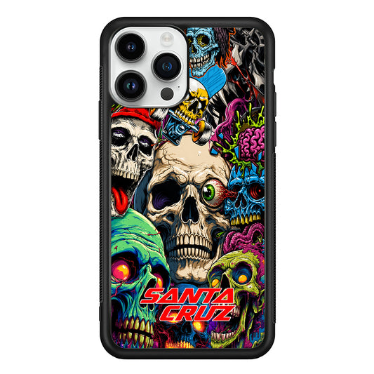 Santa Cruz Skateboard Skull iPhone 13 Pro Case | Slim Rubber Case for iPhone 13 Pro