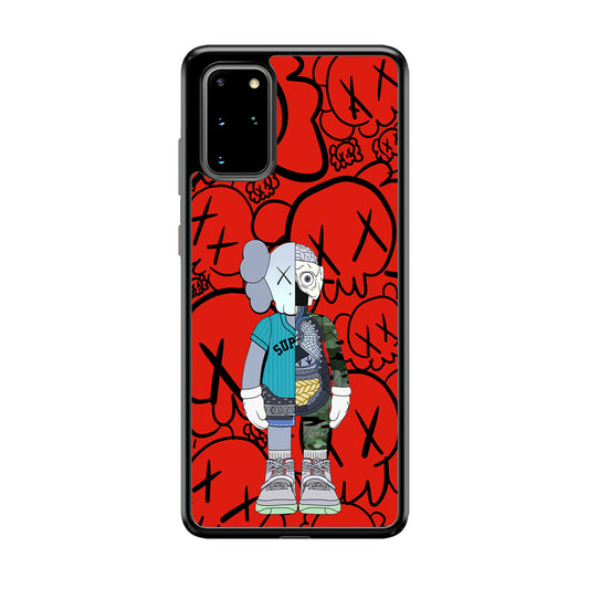 Kaws Graffiti Red Samsung Galaxy S20 Plus Case | Slim Rubber Case for Samsung Galaxy S20 Plus