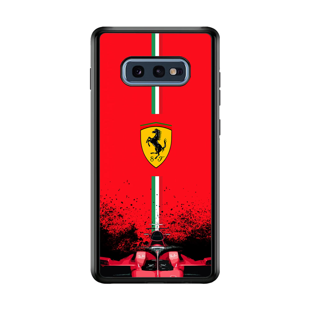 Ferrari Luxury Car Logo Samsung Galaxy S10E Case | Slim Rubber Case for Samsung Galaxy S10E