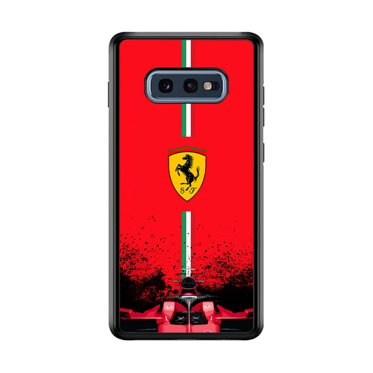 Ferrari Luxury Car Logo Samsung Galaxy S10E Case | Slim Rubber Case for Samsung Galaxy S10E
